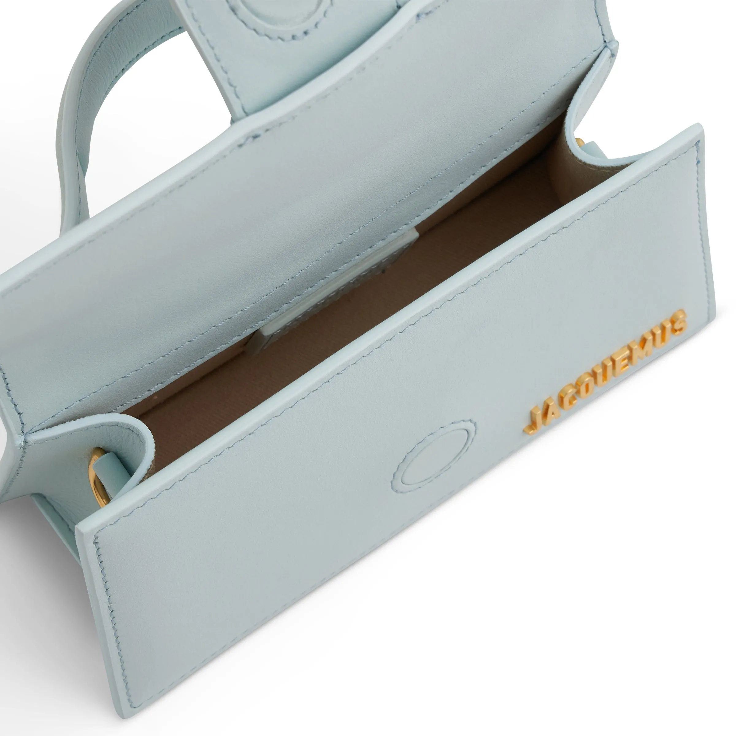 Le Bambino Mini Leather Bag in Pale Blue sold by MARAIS product image thumbnail 5