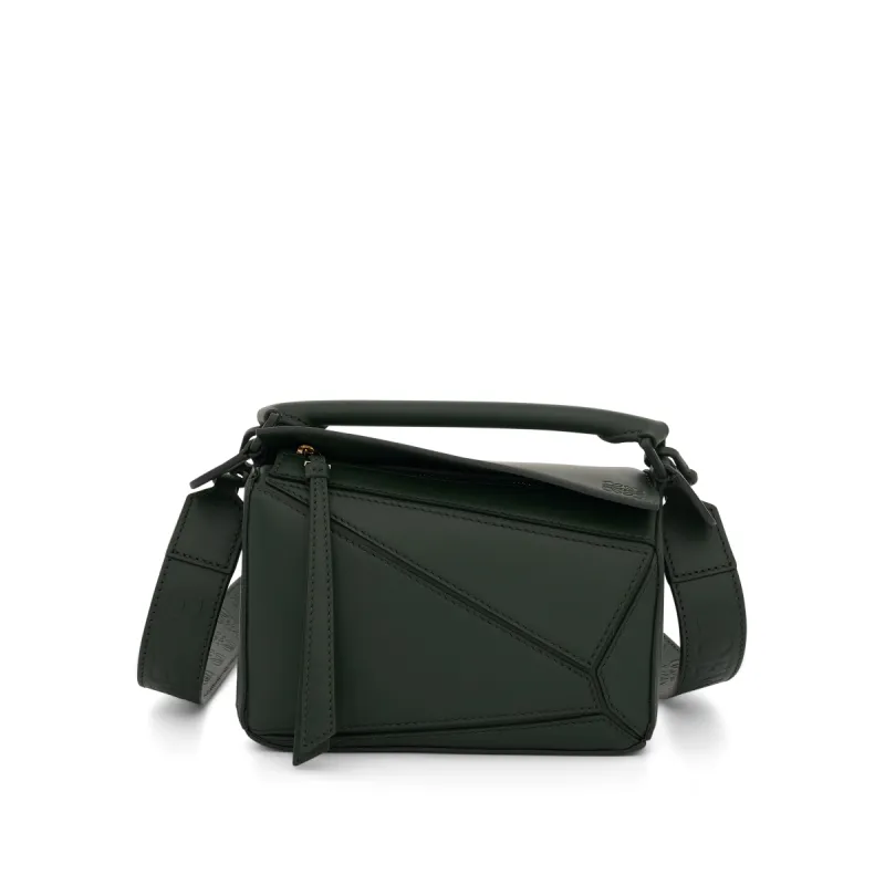 Mini Puzzle Bag in Satin Calfskin in Vintage Khaki sold by MARAIS