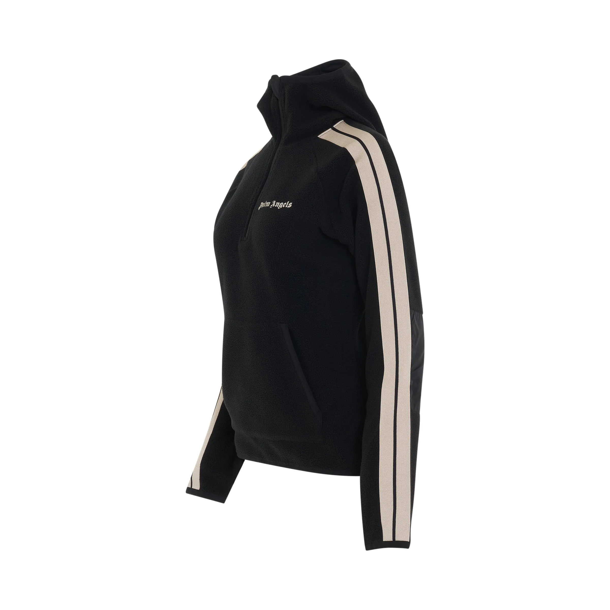 Pile Track Jacket Mid Layer in Black/White sold by MARAIS product image thumbnail 2