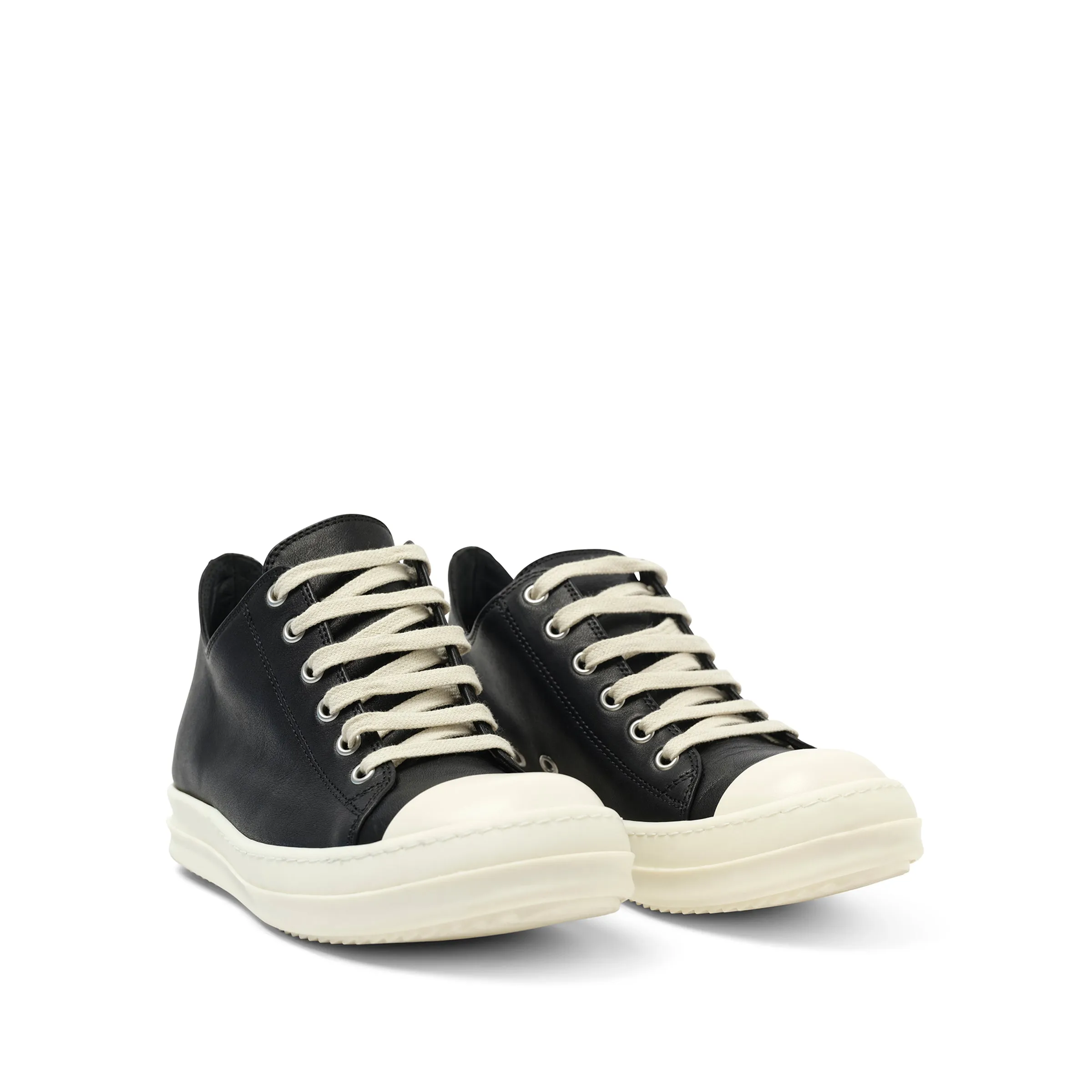 Washed Calf Low Sneaks in Black/Milk sold by MARAIS product image thumbnail 2