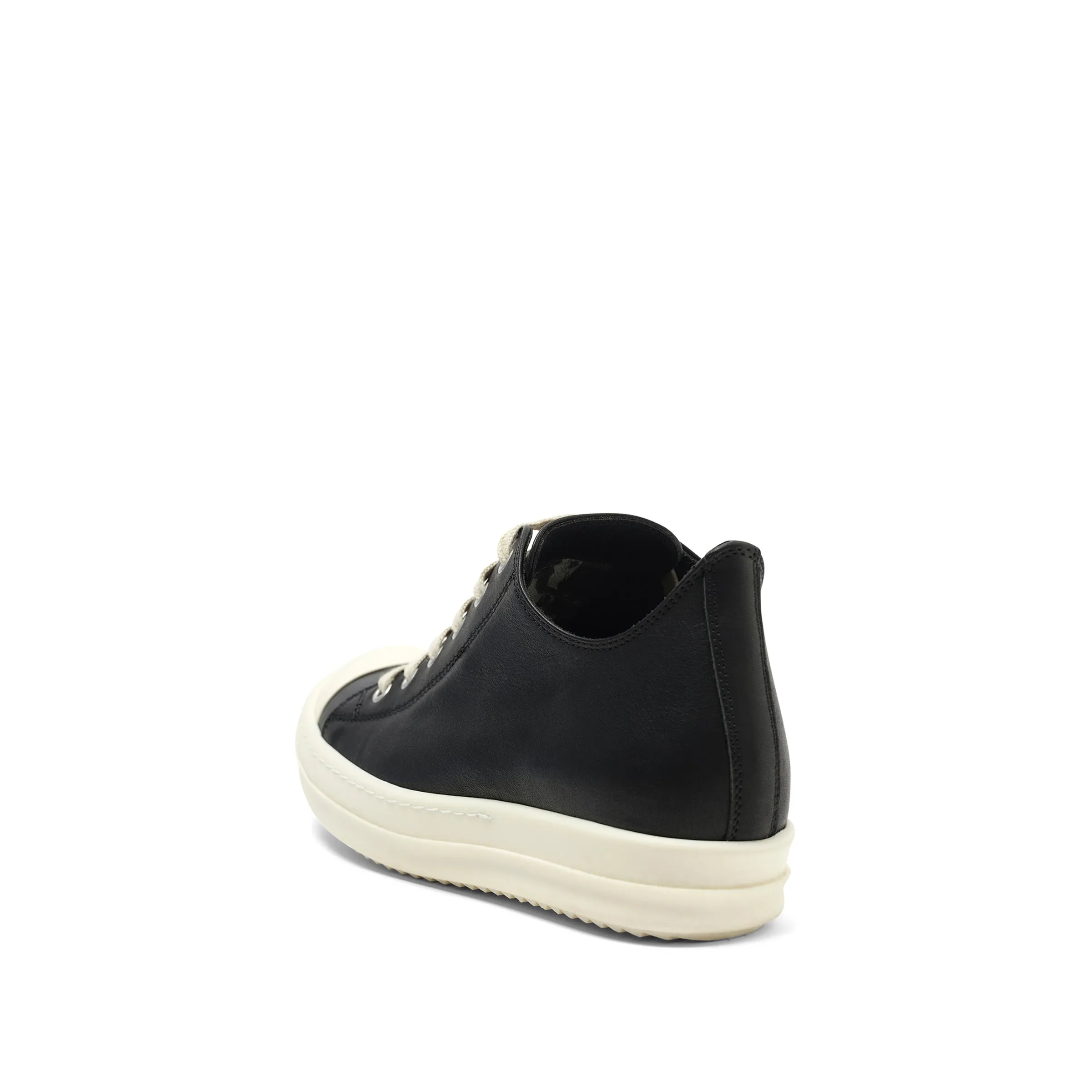 Washed Calf Low Sneaks in Black/Milk sold by MARAIS product image thumbnail 3