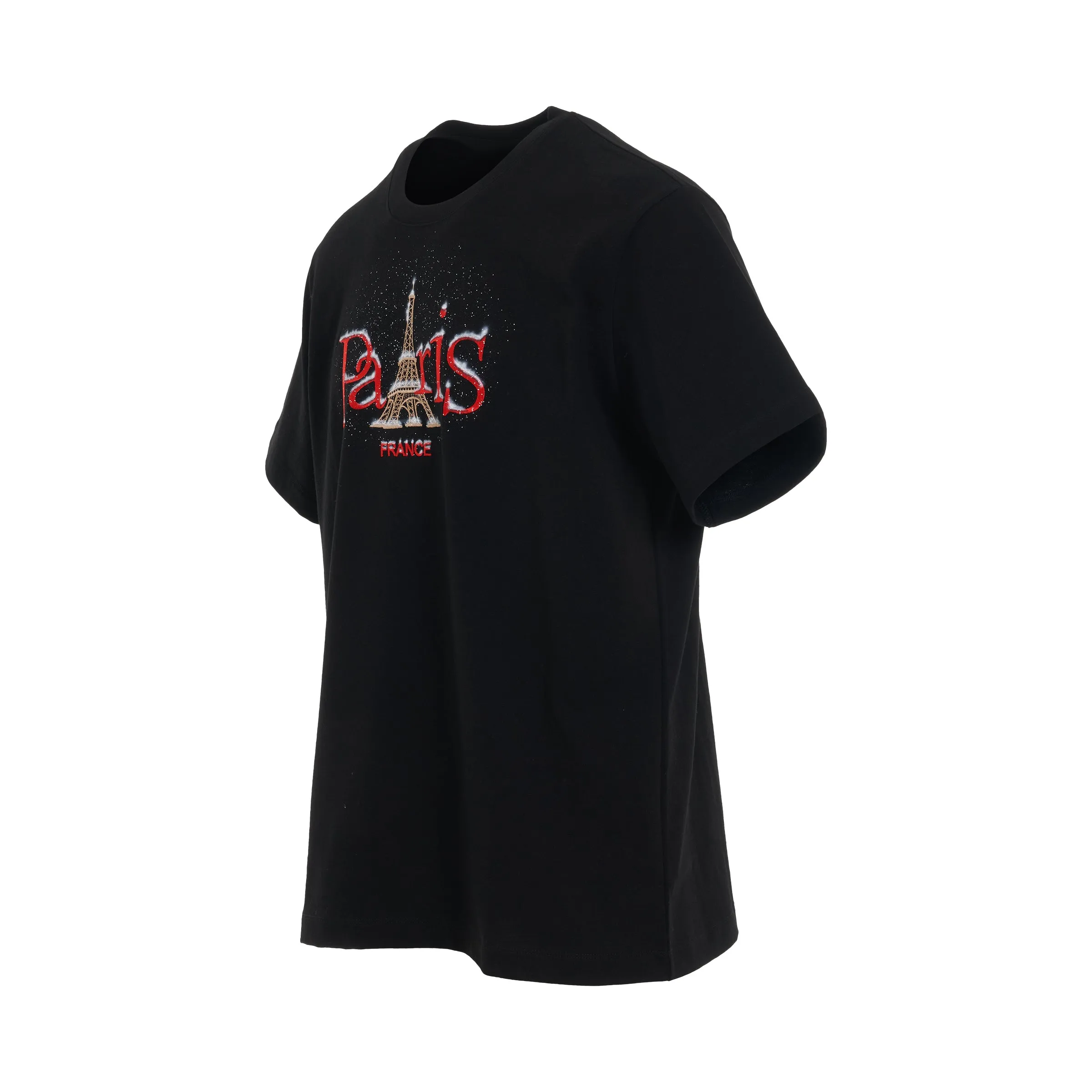 Snow in Paris T-Shirt in Black sold by MARAIS product image thumbnail 2