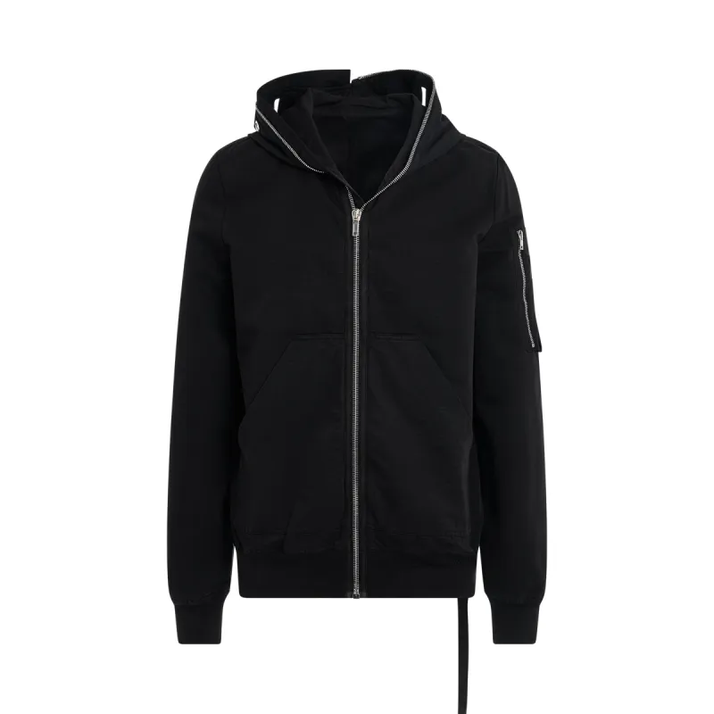 Gimp Flight Bomber Jacket in Black sold by MARAIS