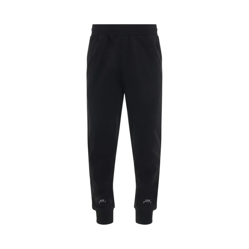 Essential Small Logo Sweatpants in Black sold by MARAIS