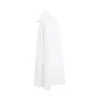 Satin Covered Buttons Cotton Shirt in White sold by MARAIS
