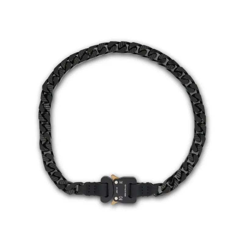 Coloured Chain Necklace in Black sold by MARAIS