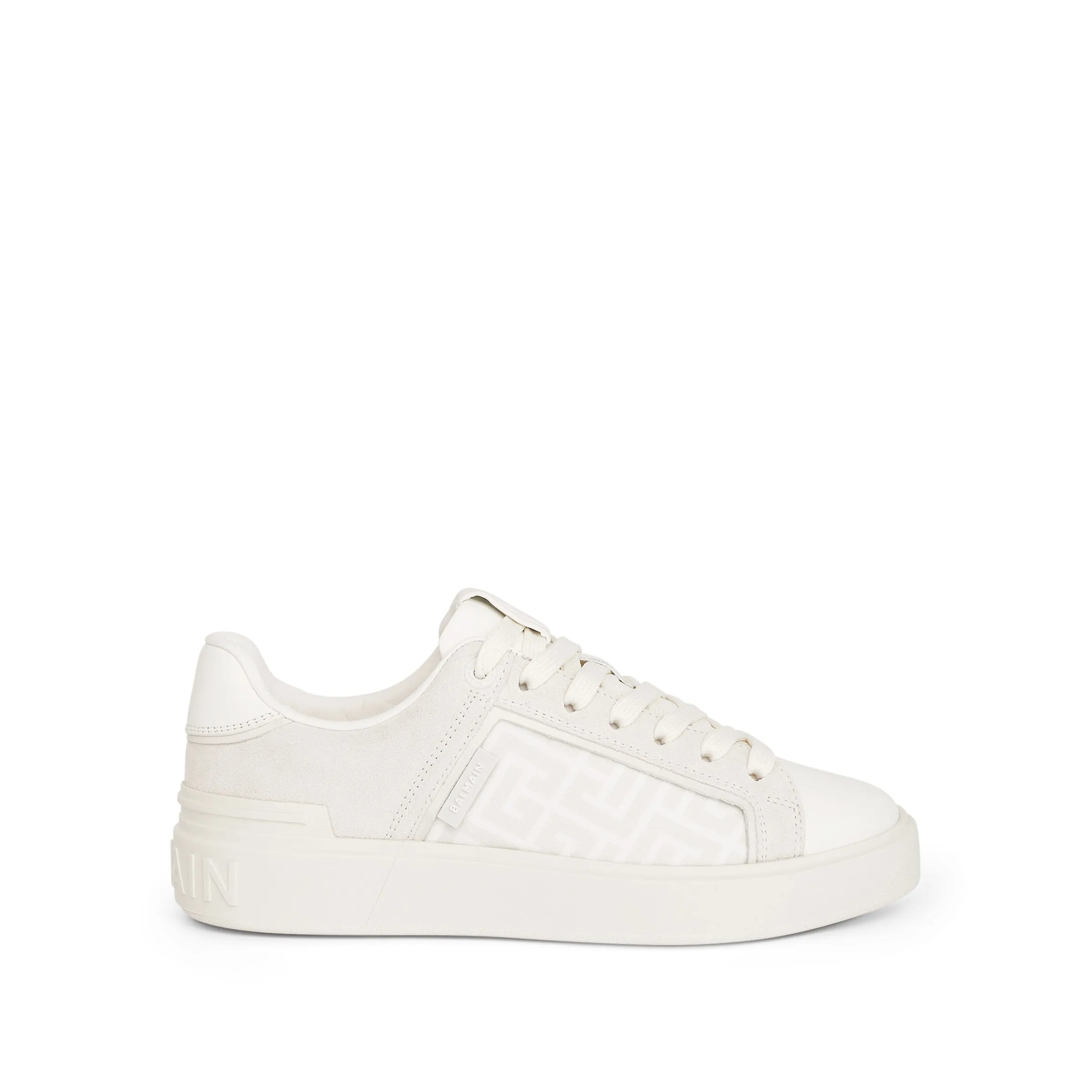 B-Court Monogram Sneaker in White sold by MARAIS