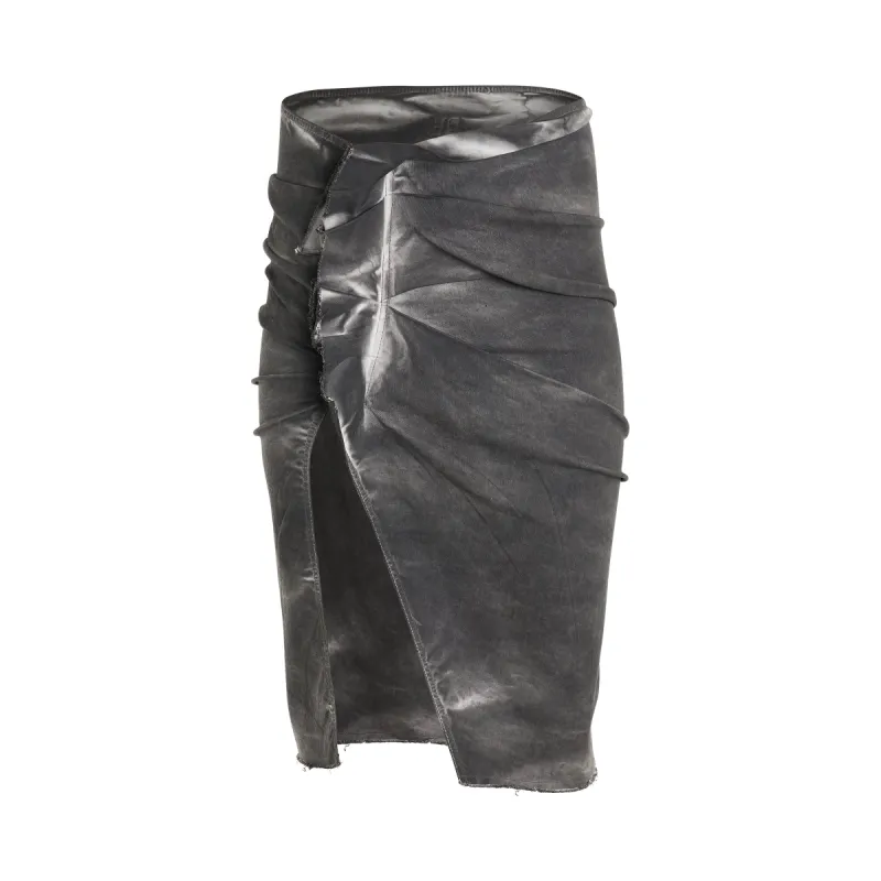 EDFU Knee Skirt in Dark Dust sold by MARAIS
