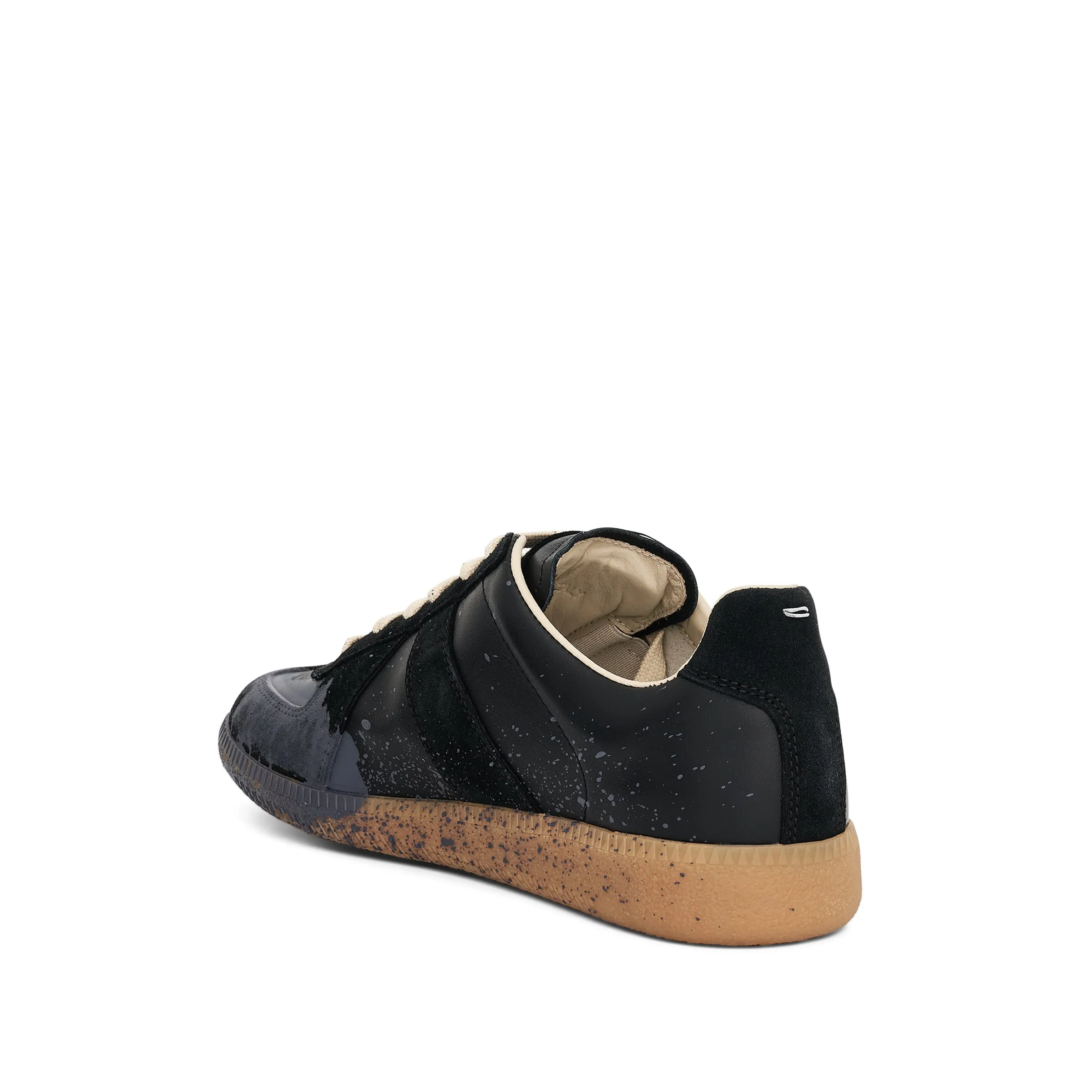 Replica Paint Splatter Sneaker in Black/Pewter sold by MARAIS product image thumbnail 3