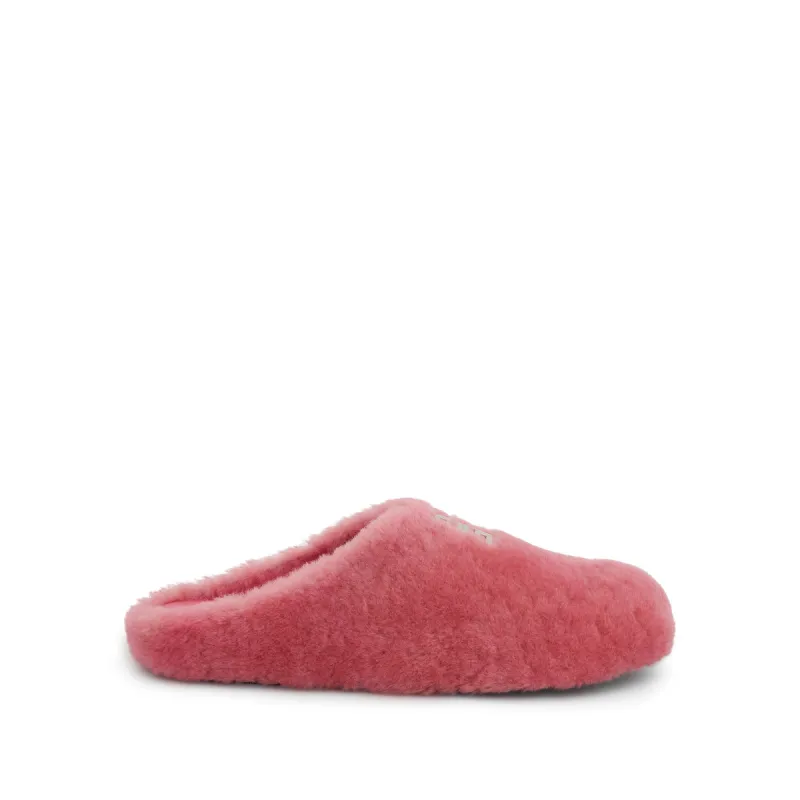 4G Shearling Slip On in Bright Pink sold by MARAIS