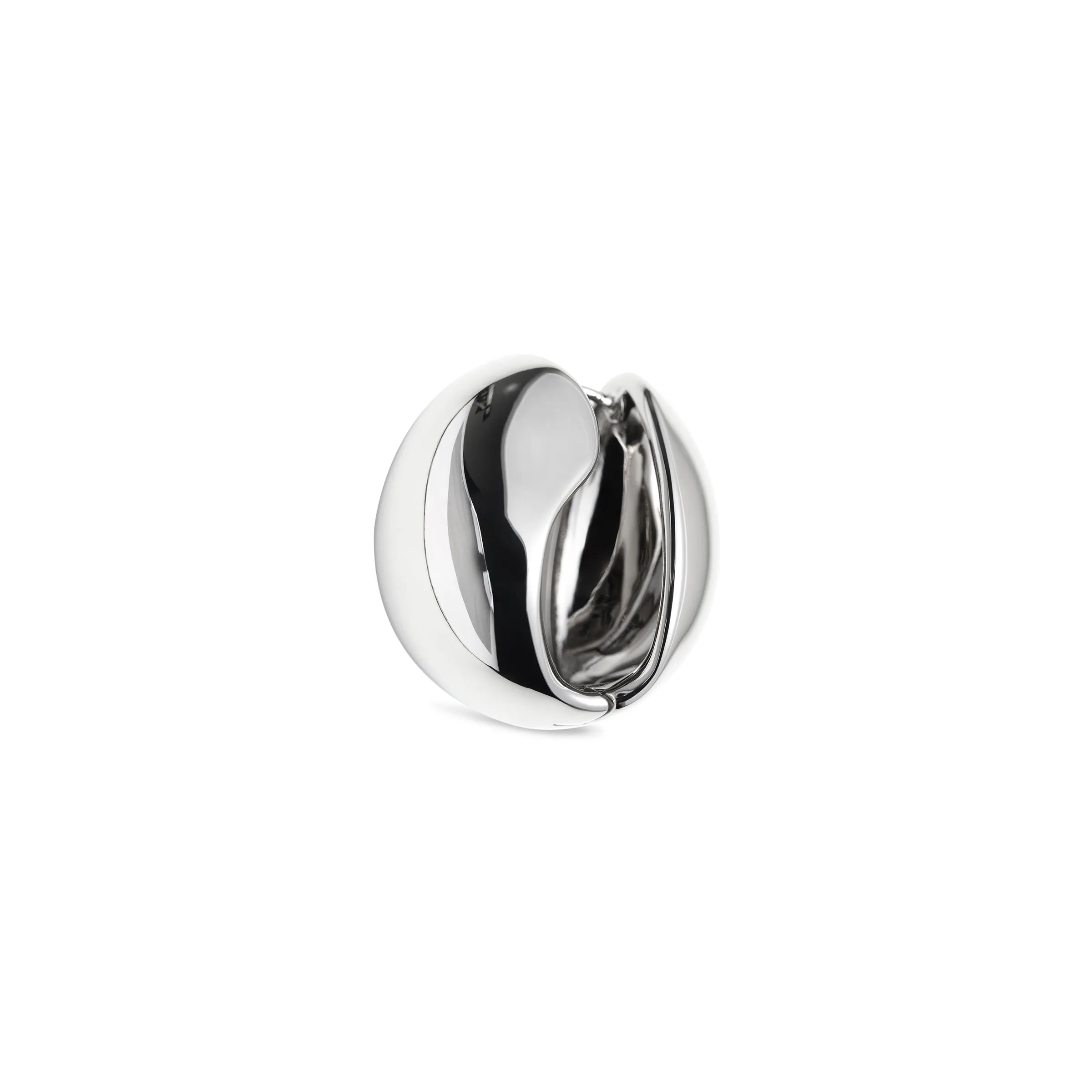 Logo Earring in Silver sold by MARAIS