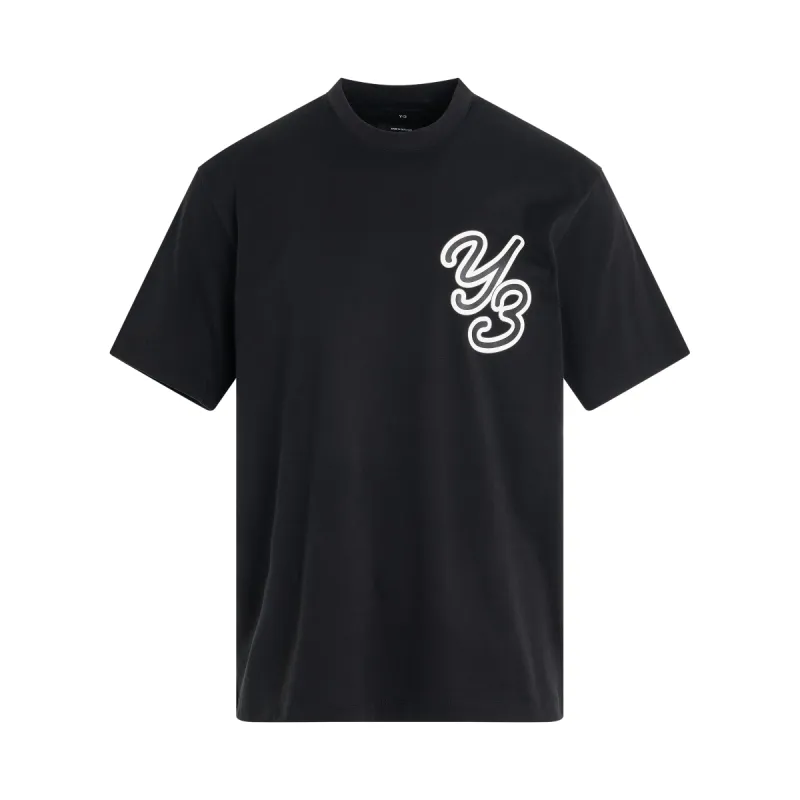 Y-3 Graphic Logo T-Shirt in Black sold by MARAIS