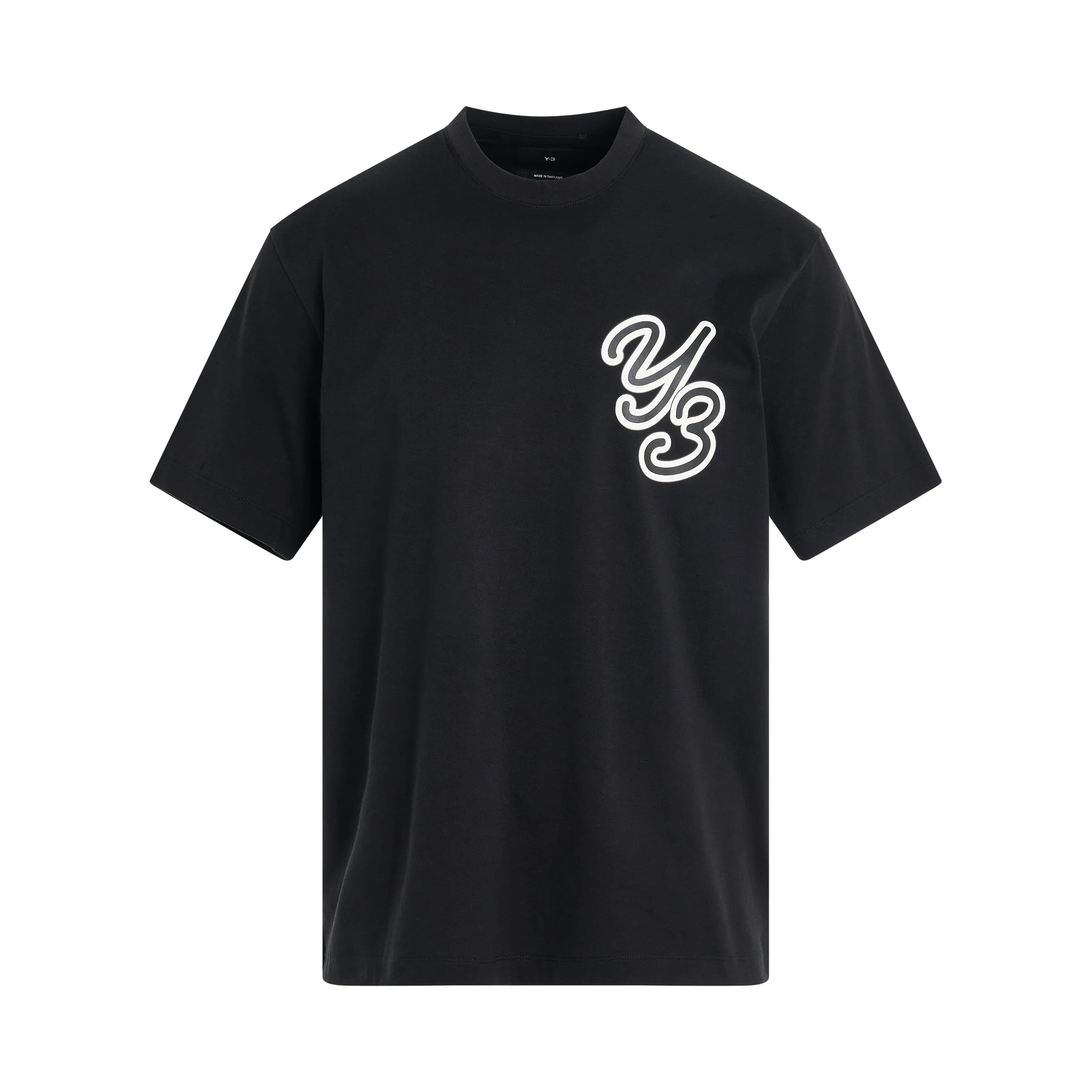 Y-3 Graphic Logo T-Shirt in Black sold by MARAIS