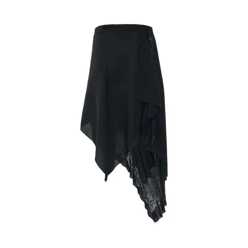 Pleated Skirt in Black sold by MARAIS