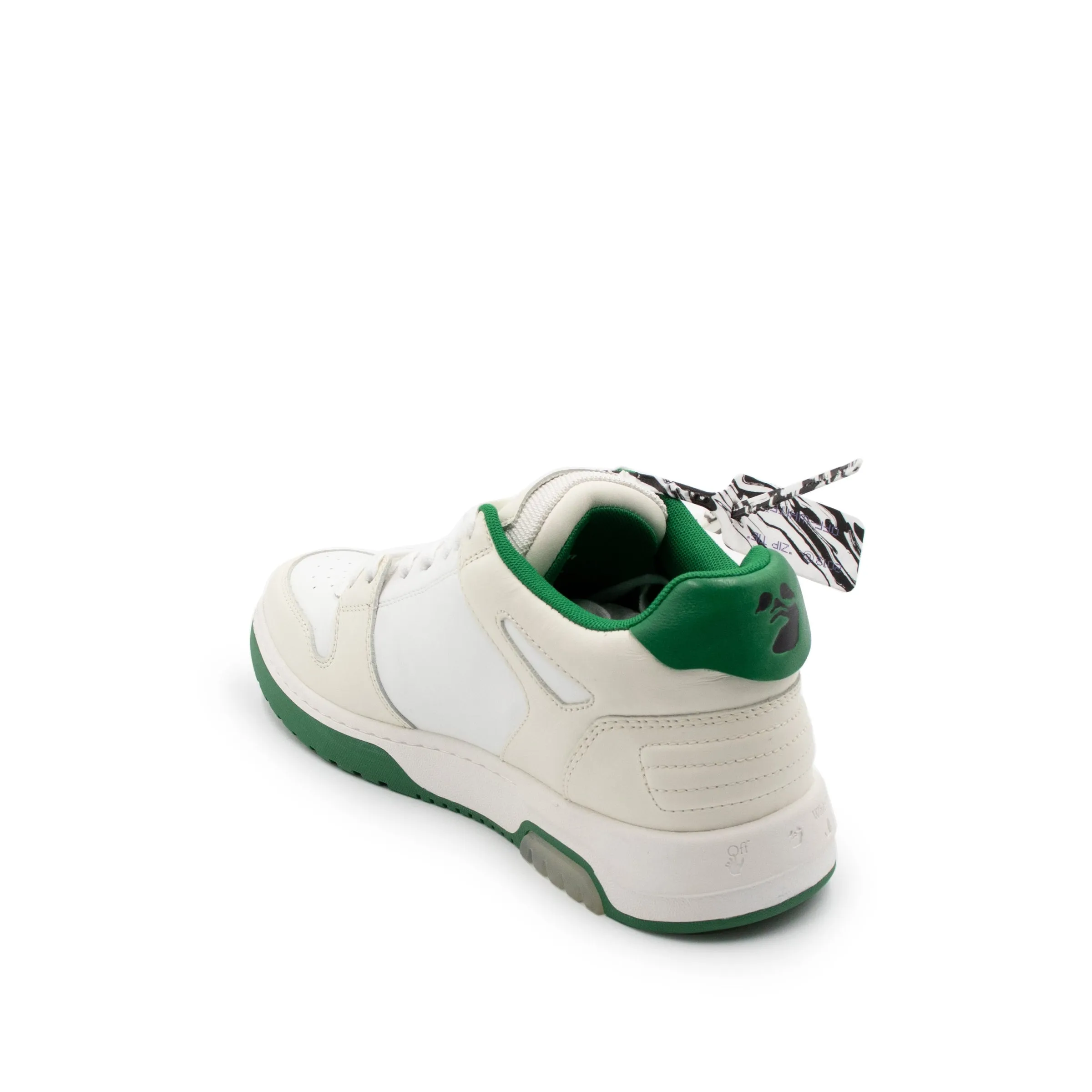Out Of Office Low Sneaker in White/Green sold by MARAIS product image thumbnail 3