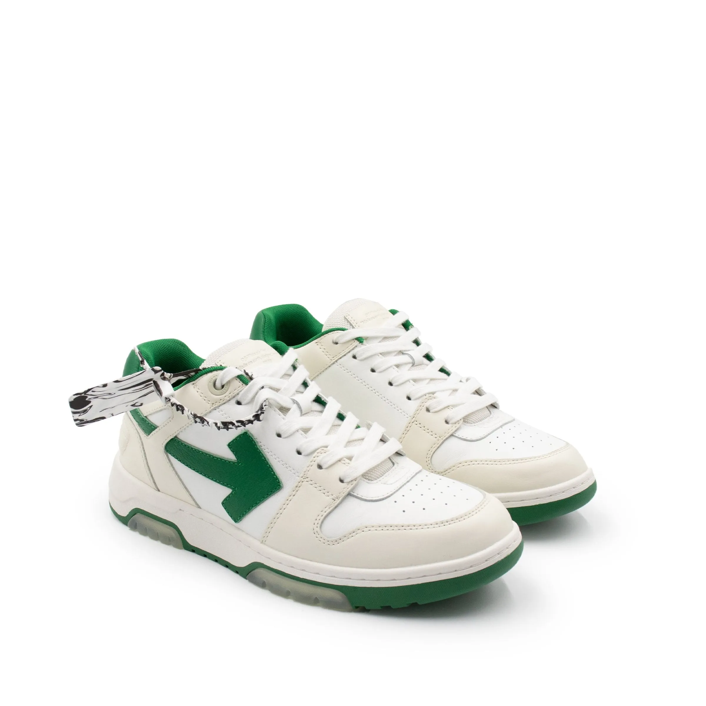 Out Of Office Low Sneaker in White/Green sold by MARAIS product image thumbnail 2