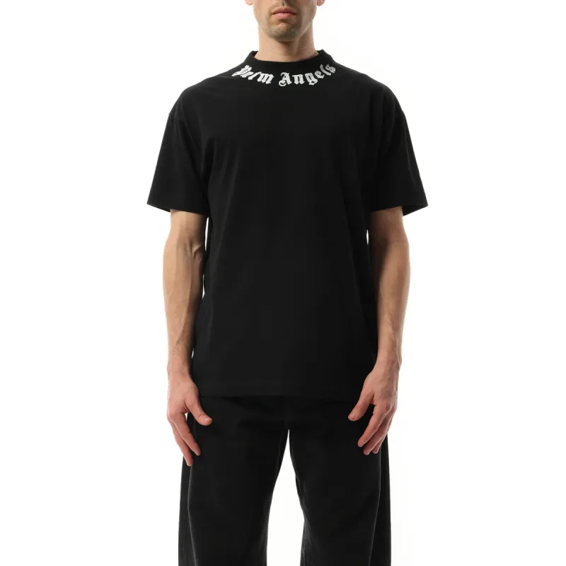 Neck Logo T-Shirt In Black/Off White sold by MARAIS