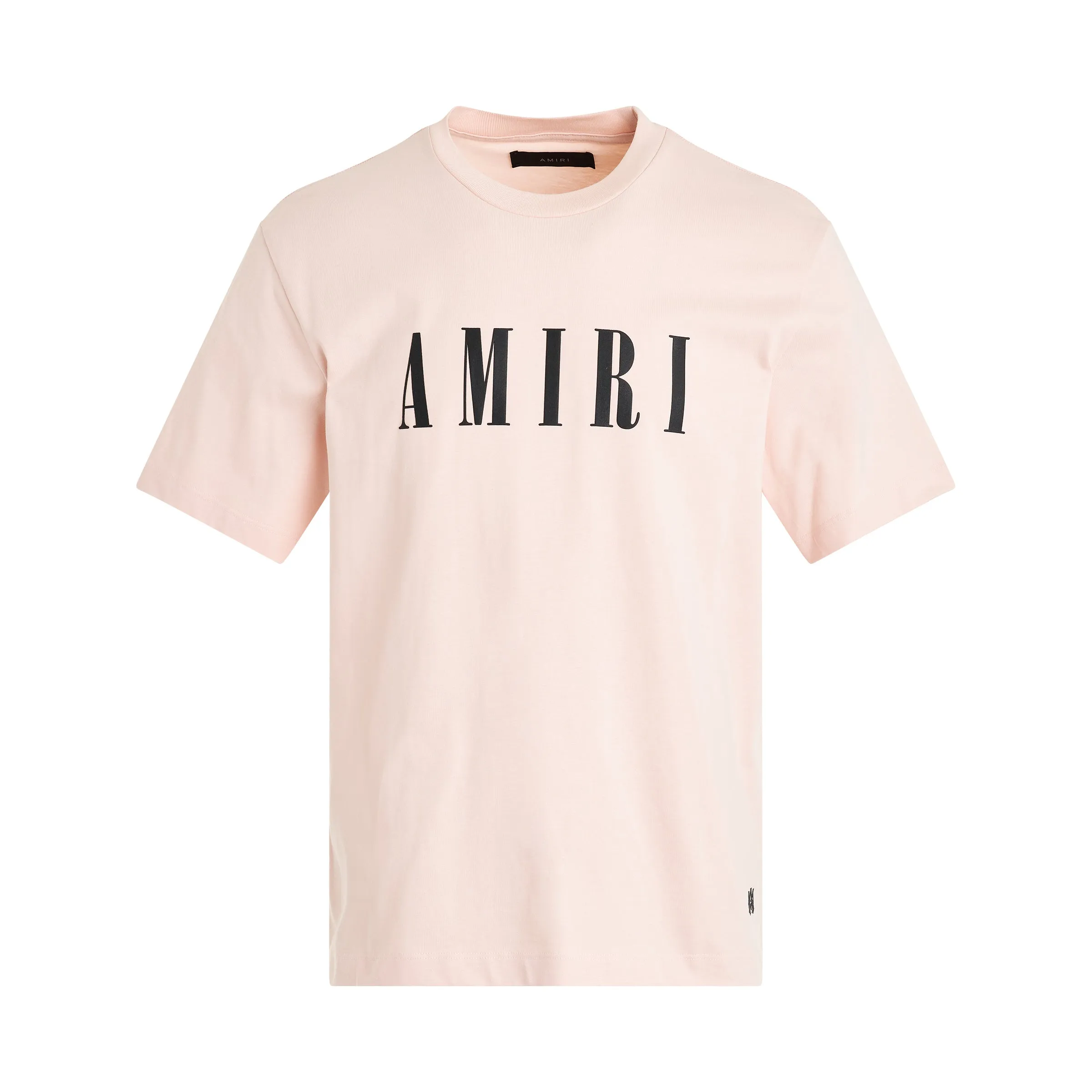 Amiri Core Logo T-Shirt in Cream Tan sold by MARAIS