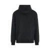 Men Essential Hoodie in Black sold by MARAIS