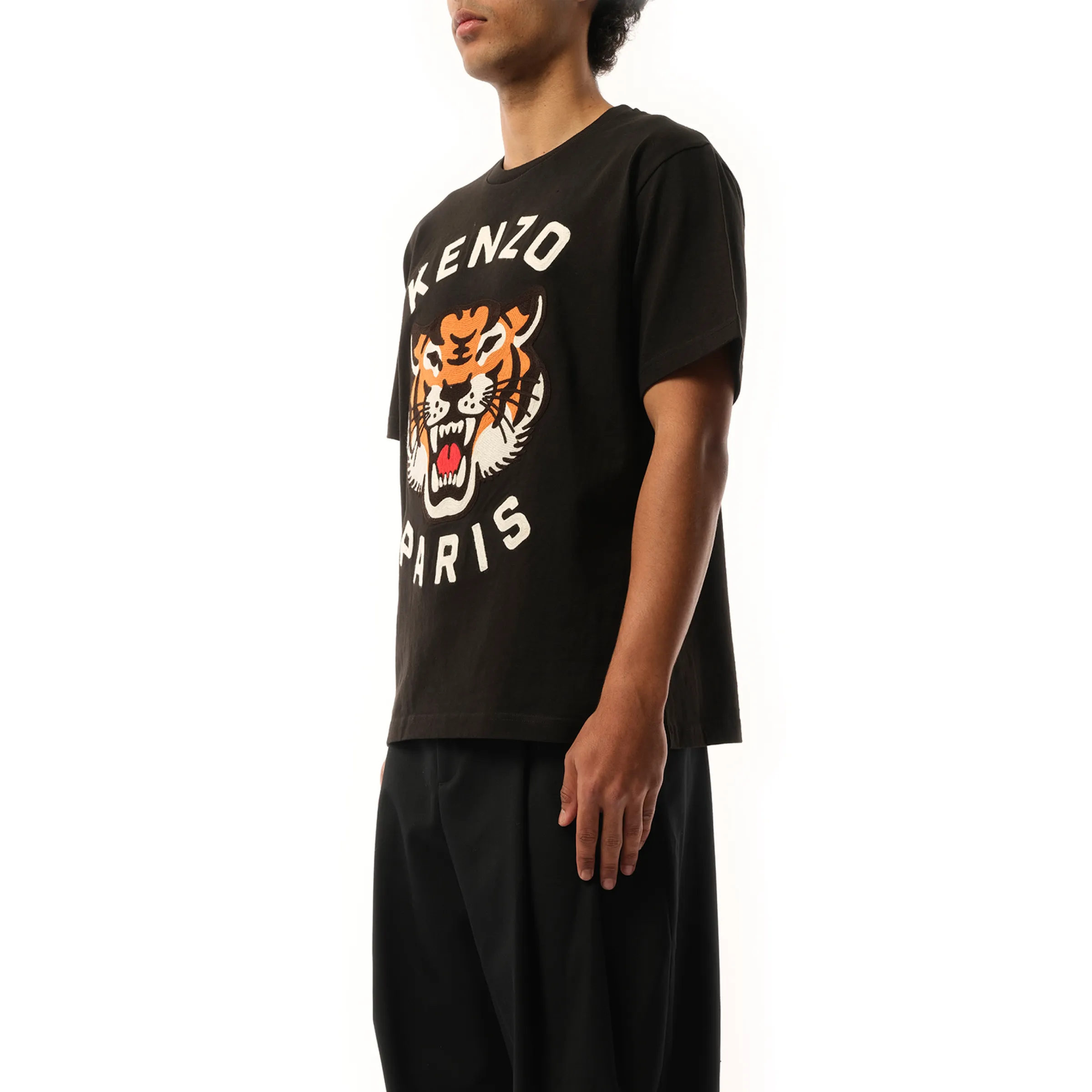 Lucky Tiger Oversize Heavy T-Shirt in Black sold by MARAIS product image thumbnail 5