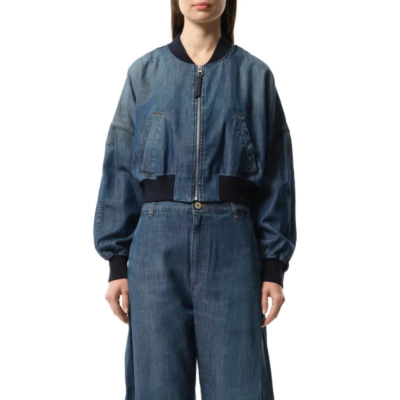 Bomber Jacket in Washed Blue sold by MARAIS