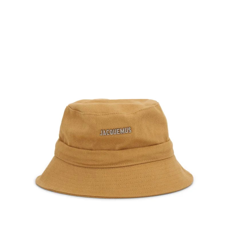 Gadjo Knotted Bucket Hat in Beige sold by MARAIS
