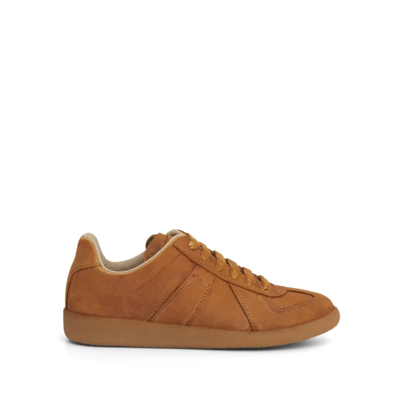 Replica Leather Sneakers in Old Camel sold by MARAIS