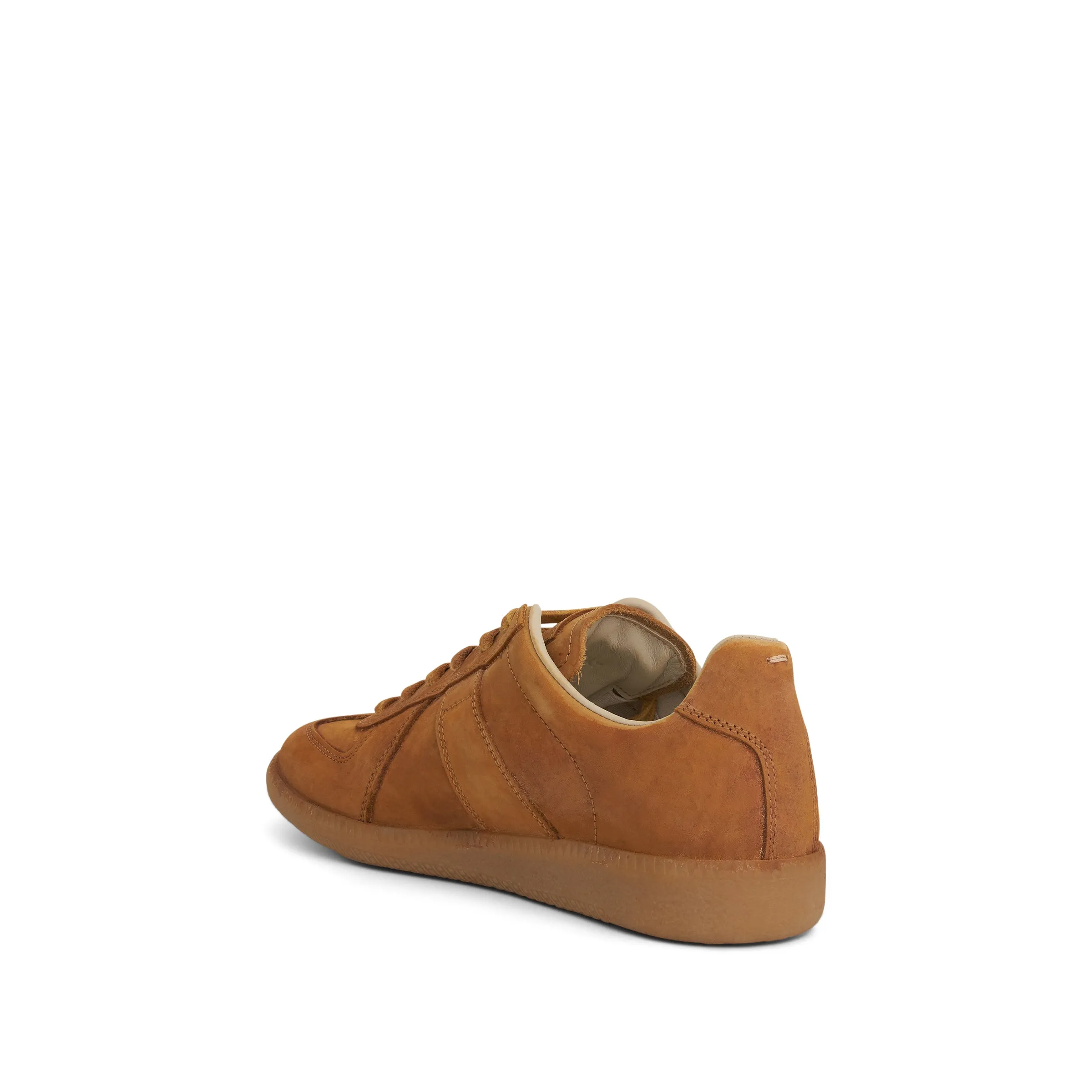Replica Leather Sneakers in Old Camel sold by MARAIS product image thumbnail 4