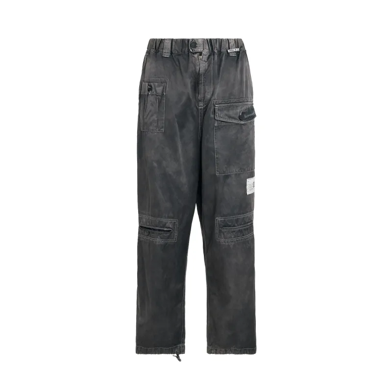 Rc Twill Cargo Trouser in Black sold by MARAIS