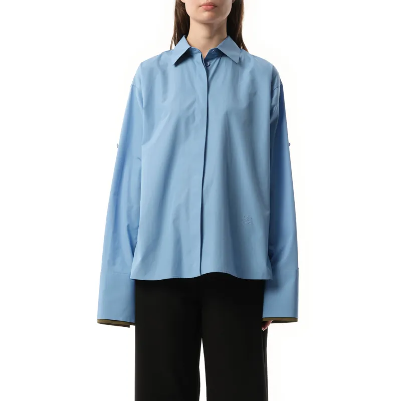 Turn-Up Shirt in Ash Blue sold by MARAIS