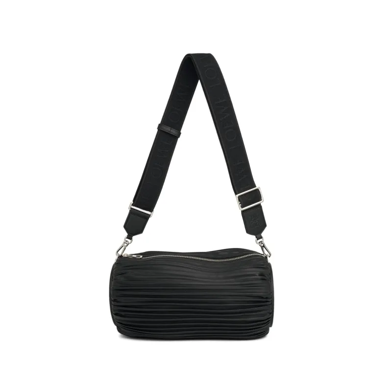 Large Bracelet Pouch Bag in Pleated Nappa in Black sold by MARAIS