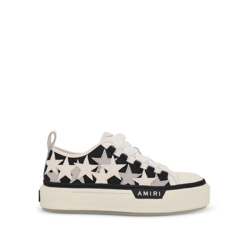 Stars Court Low Canvas Sneaker in Black sold by MARAIS