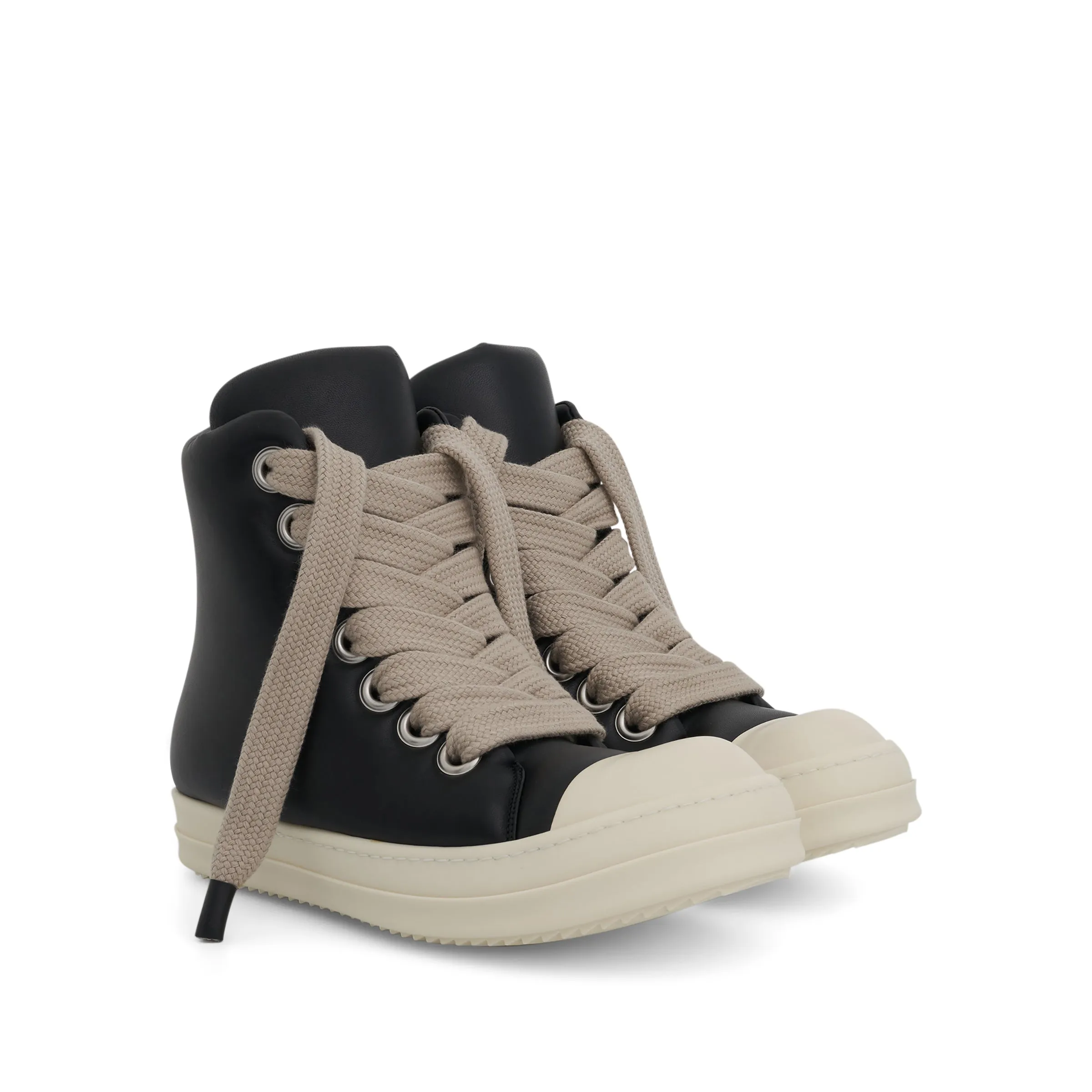 Jumbo Lace Padded Sneakers in Black/Milk sold by MARAIS product image thumbnail 2