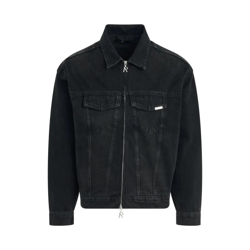 R4 Denim Jacket in Black sold by MARAIS