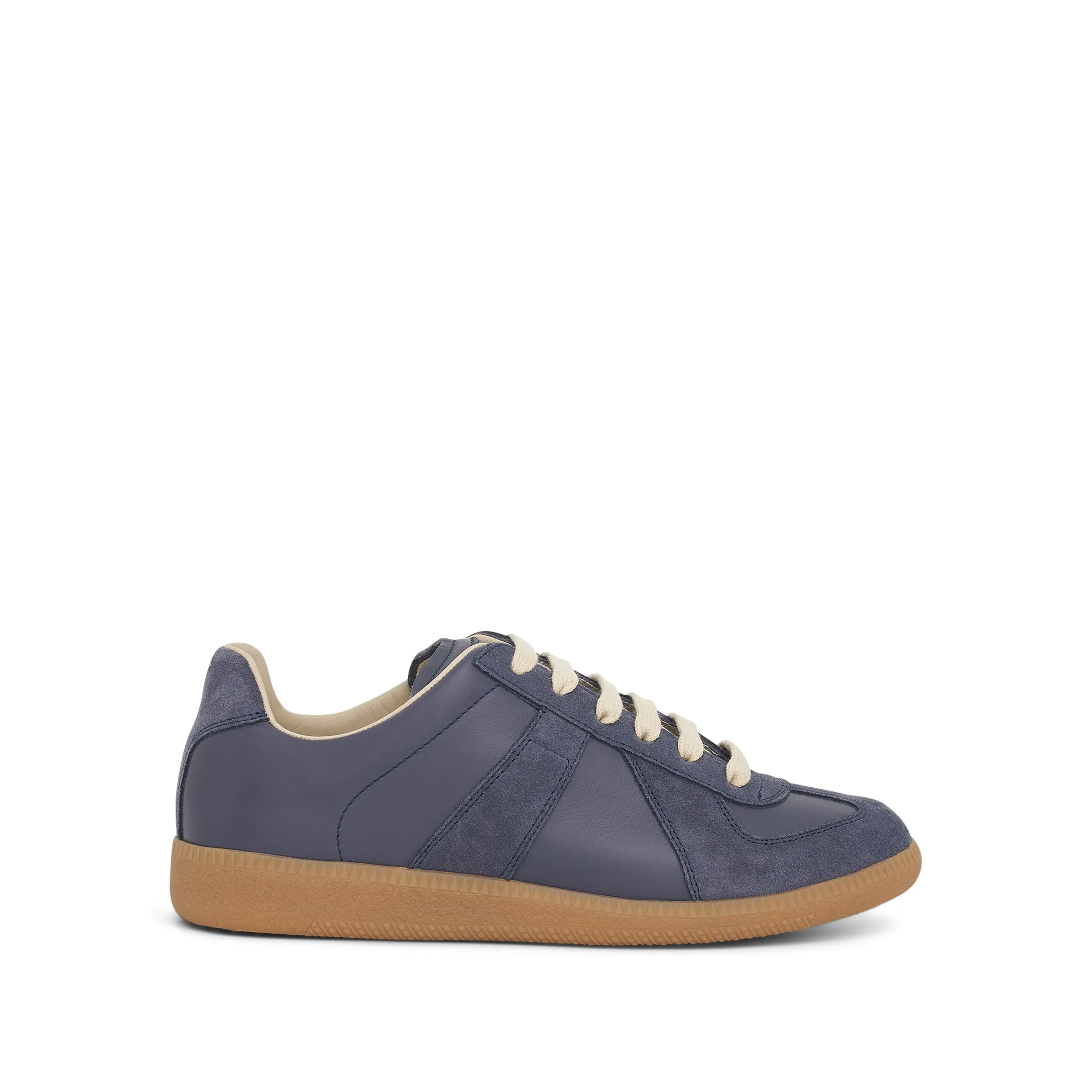 Replica Leather Sneaker in Pewter sold by MARAIS