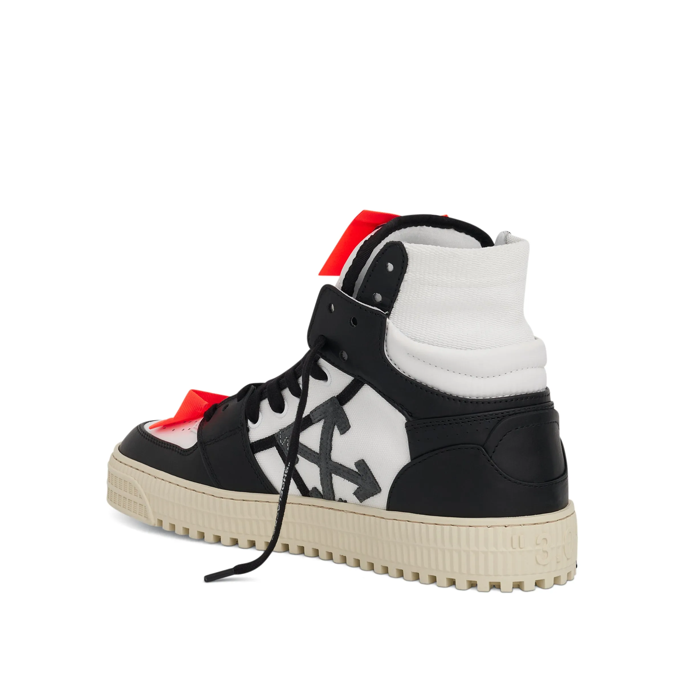 3.0 Off Court Leather Sneakers in White/Black sold by MARAIS product image thumbnail 3
