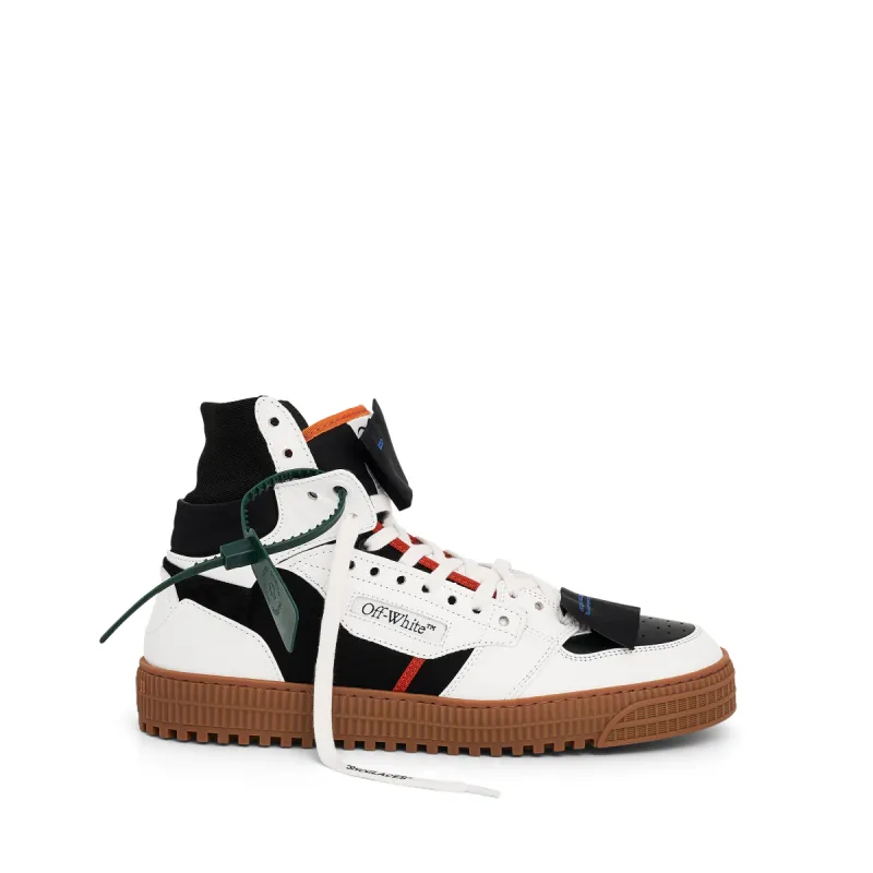 3.0 off Court Calf Leather Sneaker in Black/White sold by MARAIS