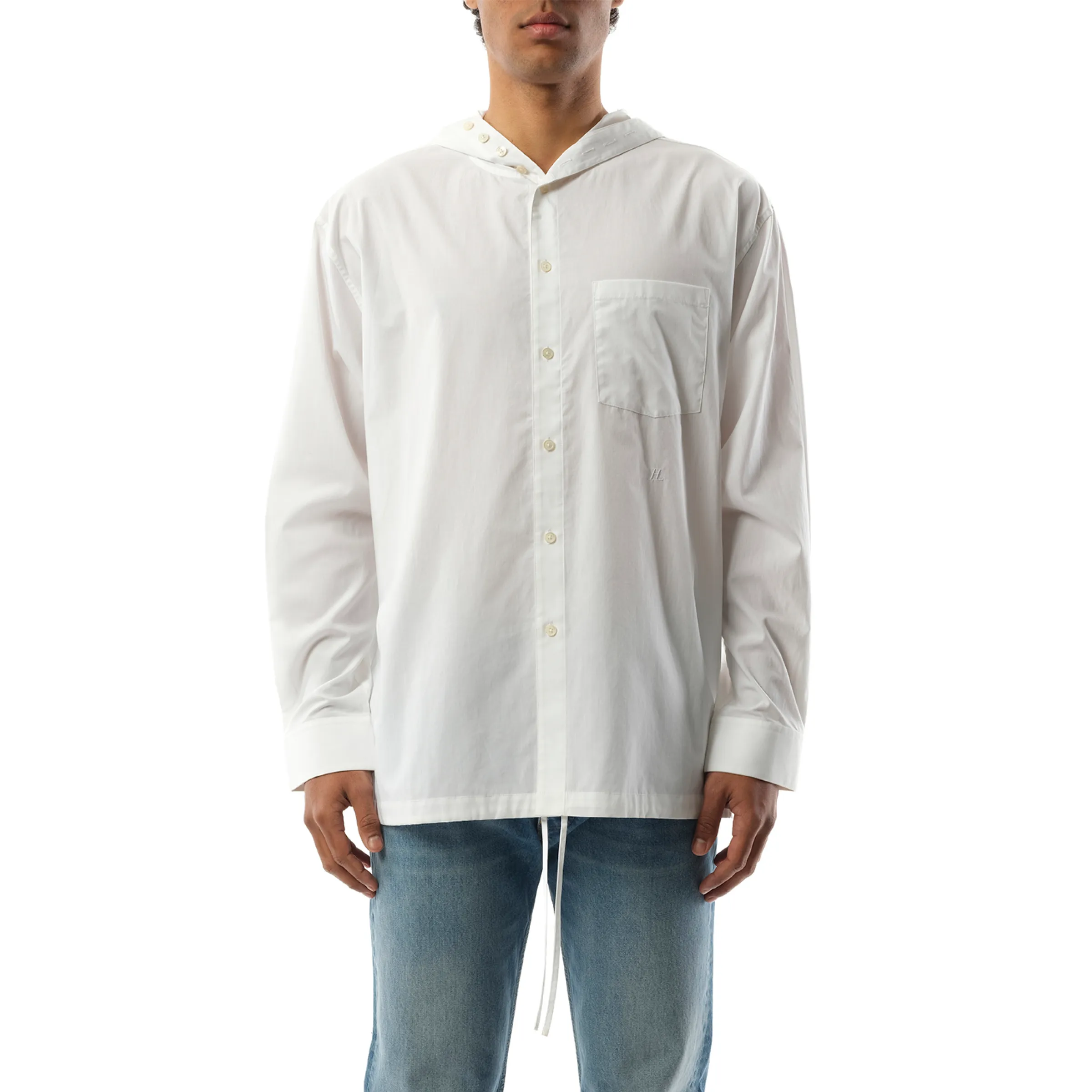 Hoodie Shirt in White sold by MARAIS