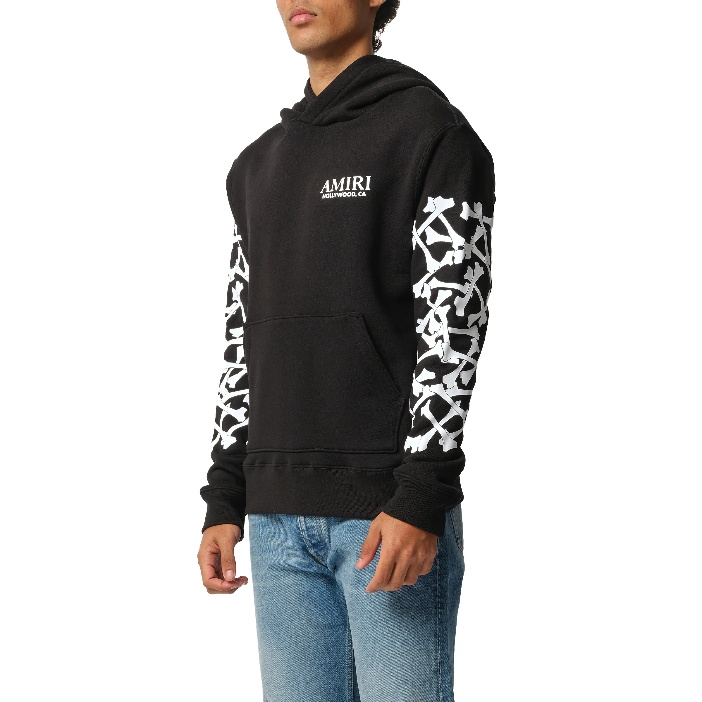 Bones Stacked Hoodie in Black sold by MARAIS product image thumbnail 5