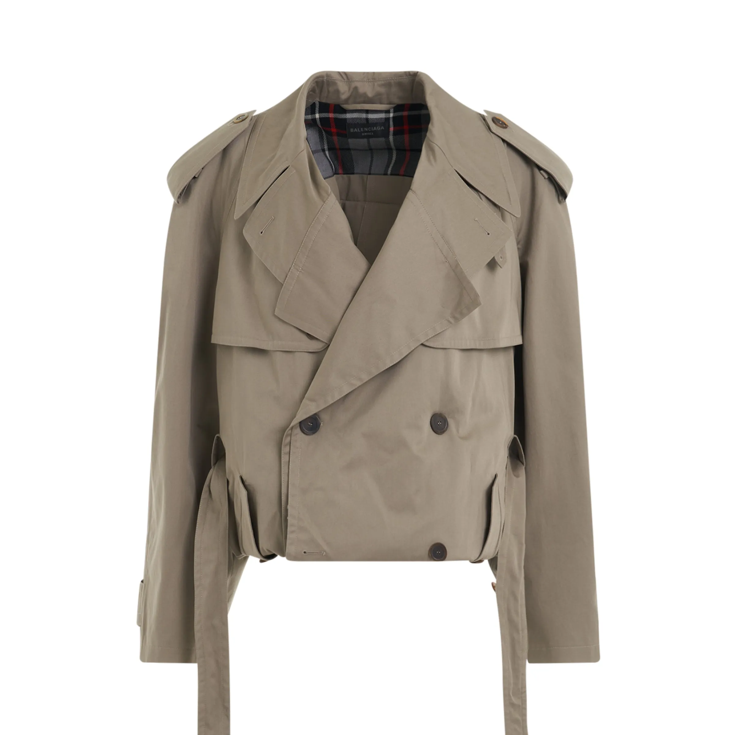 Belted Waist Trench Coat in Sand Beige sold by MARAIS