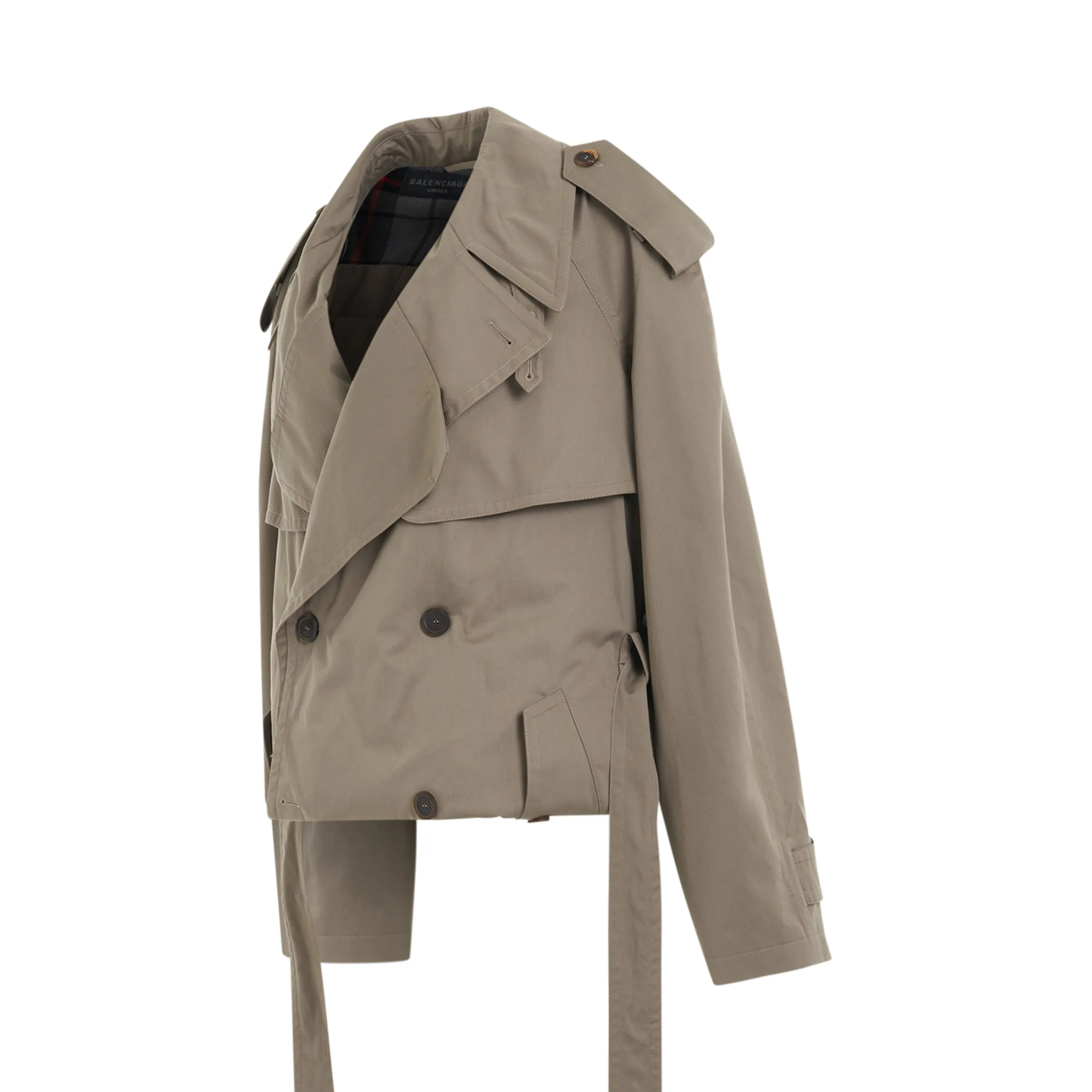 Belted Waist Trench Coat in Sand Beige sold by MARAIS product image thumbnail 2