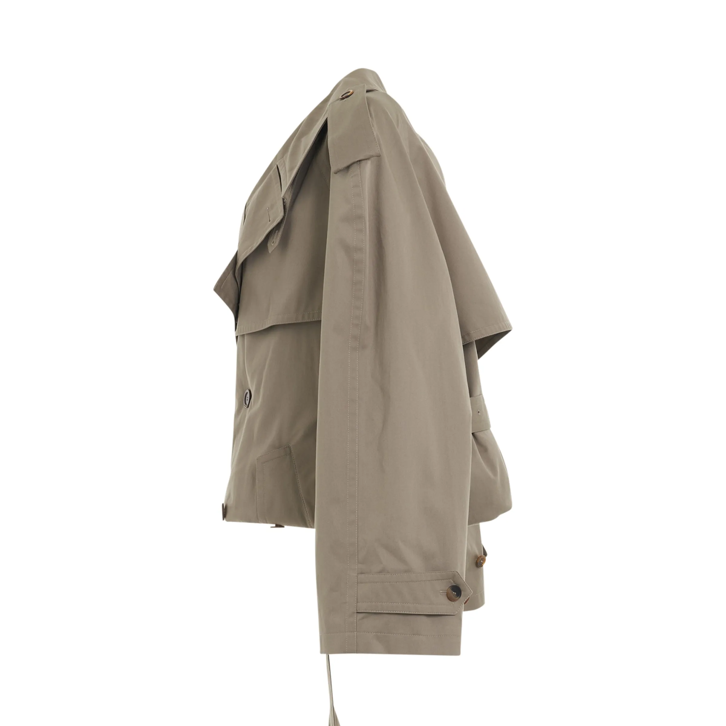 Belted Waist Trench Coat in Sand Beige sold by MARAIS product image thumbnail 3