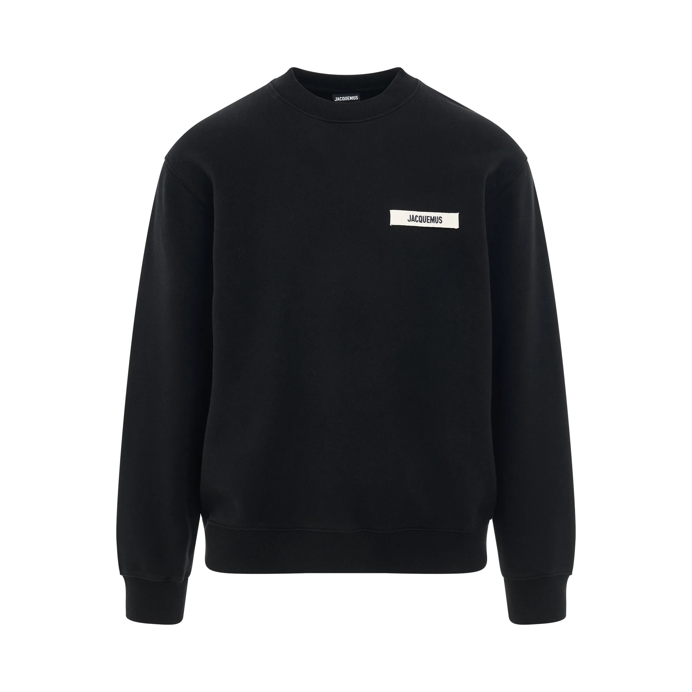 Gros Grain Logo Sweatshirt in Black sold by MARAIS