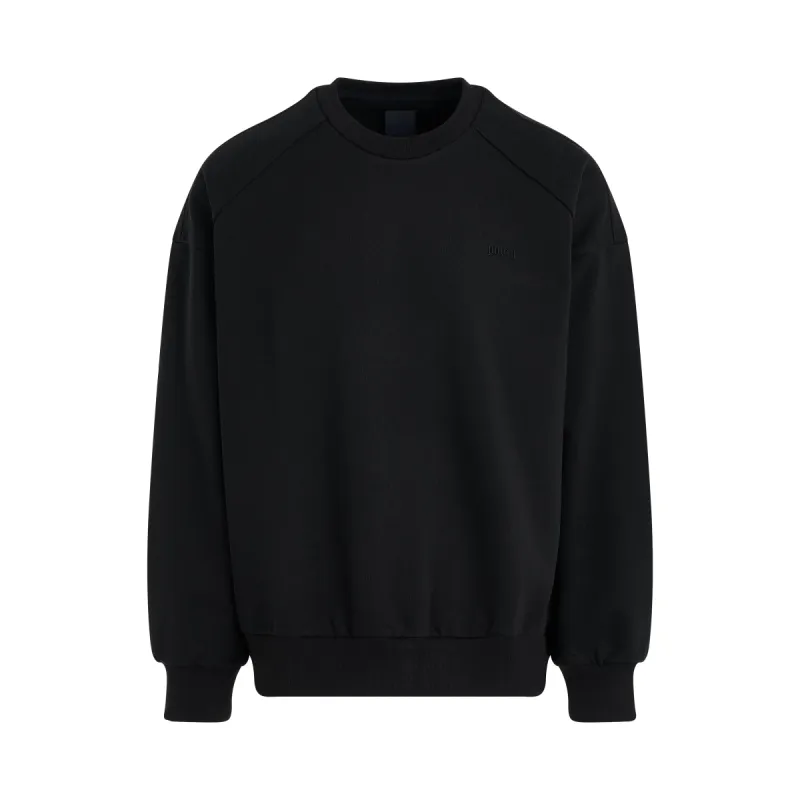 Loose Fit Graphic Embroidered Sweatshirt in Black sold by MARAIS