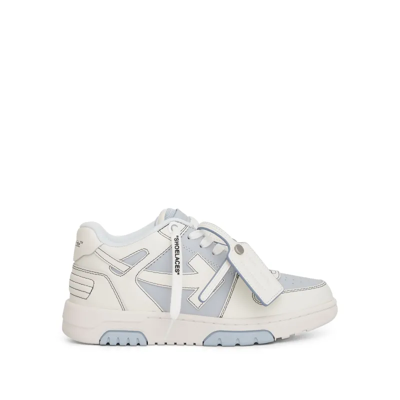 Women Out of Office Calf Leather Sneaker in Light Blue sold by MARAIS