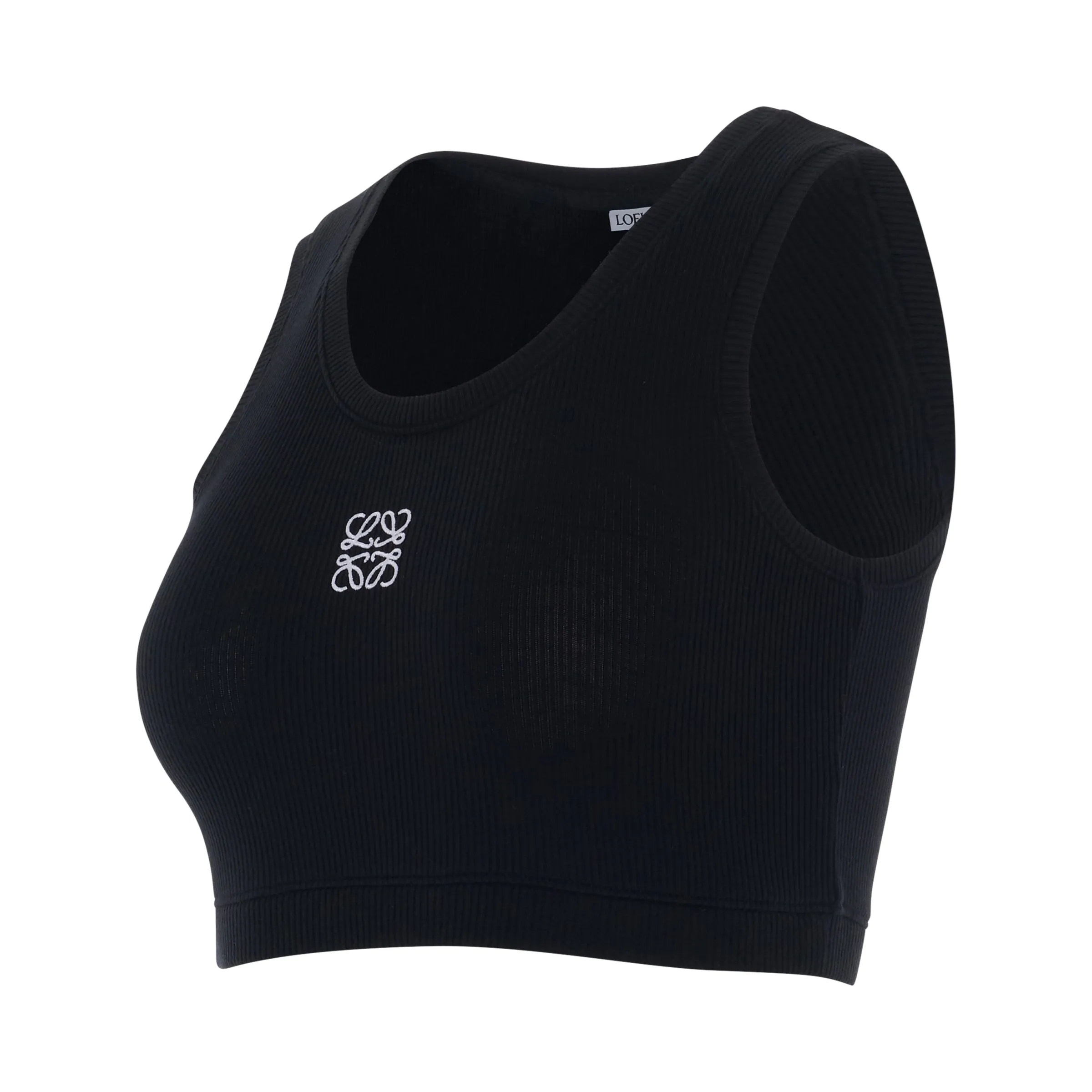 Cropped Anagram Tank Top in Black/White sold by MARAIS product image thumbnail 2