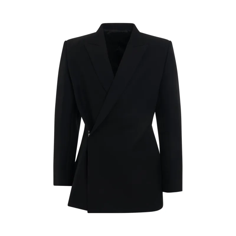 Double Breasted Blazer Black sold by MARAIS