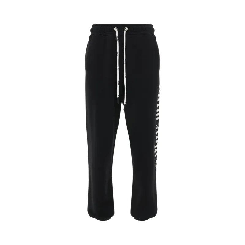 Side Logo Sweatpant in Black/White sold by MARAIS