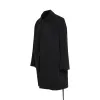 Jumbo Mac Coat in Black sold by MARAIS
