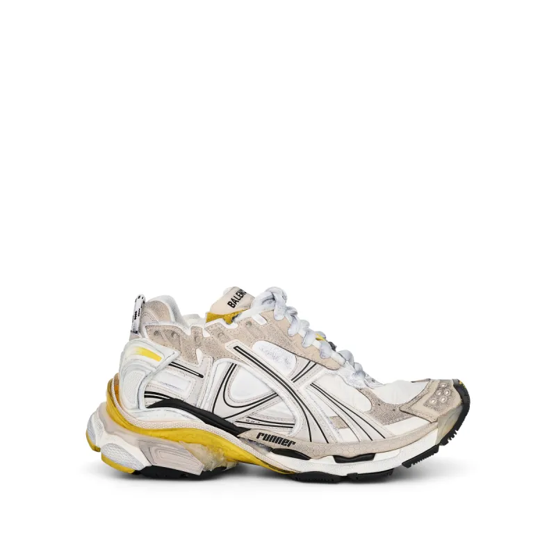 Runner Sneakers in Grey/White/Yellow sold by MARAIS